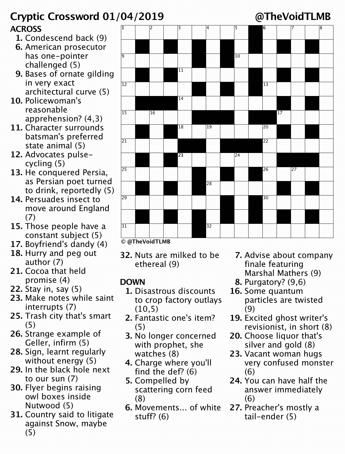 Daily Express Cryptic Crossword Today Free Daily Crossword