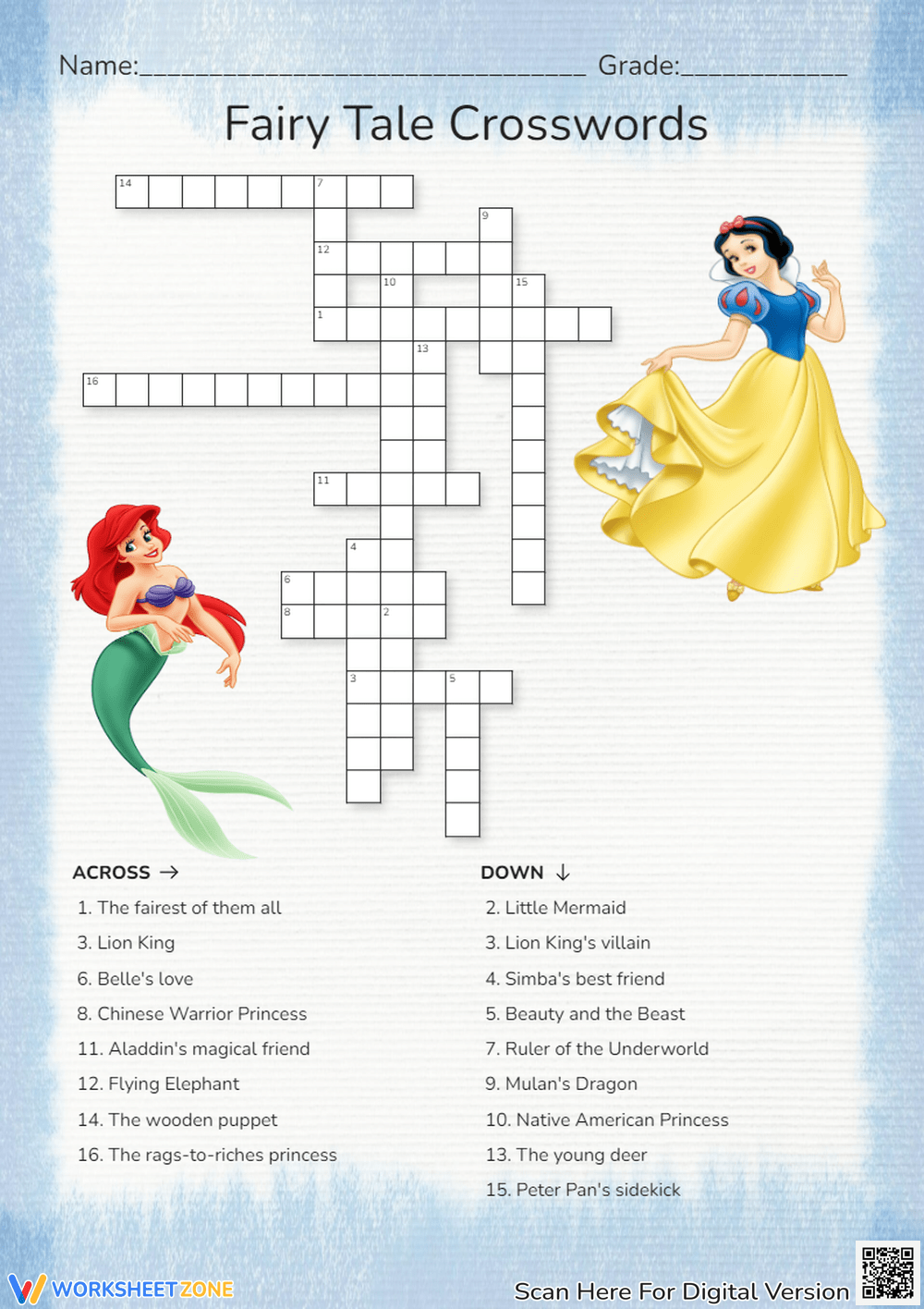 Disney Crossword Puzzles Printable Mom Printable