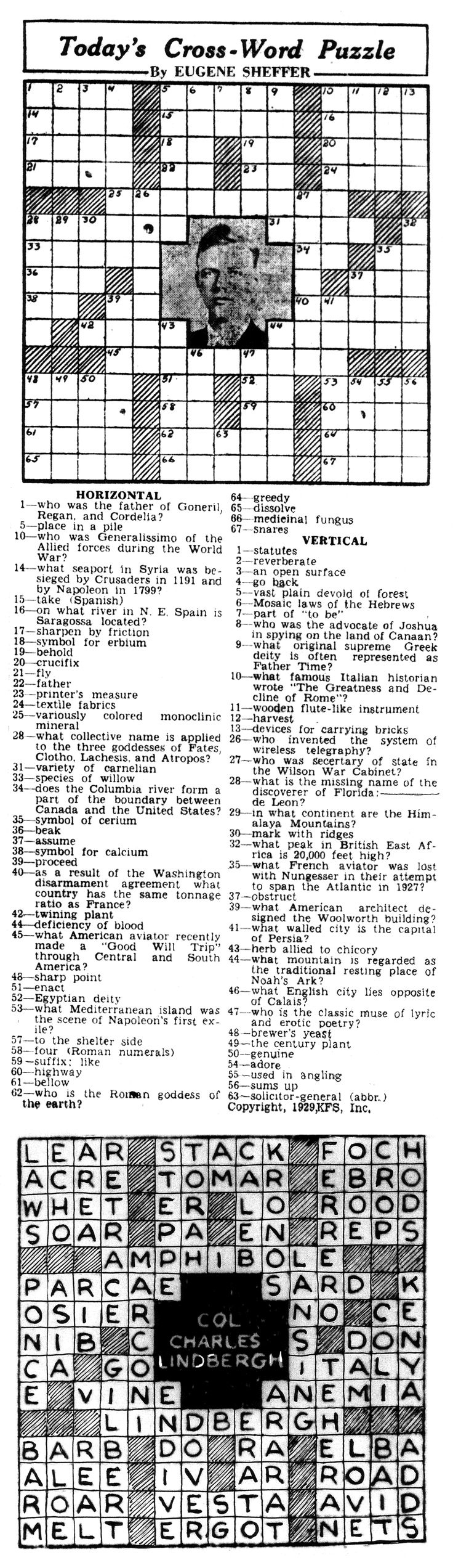 Eugene Sheffer Printable Crossword Puzzles All FREE Printables