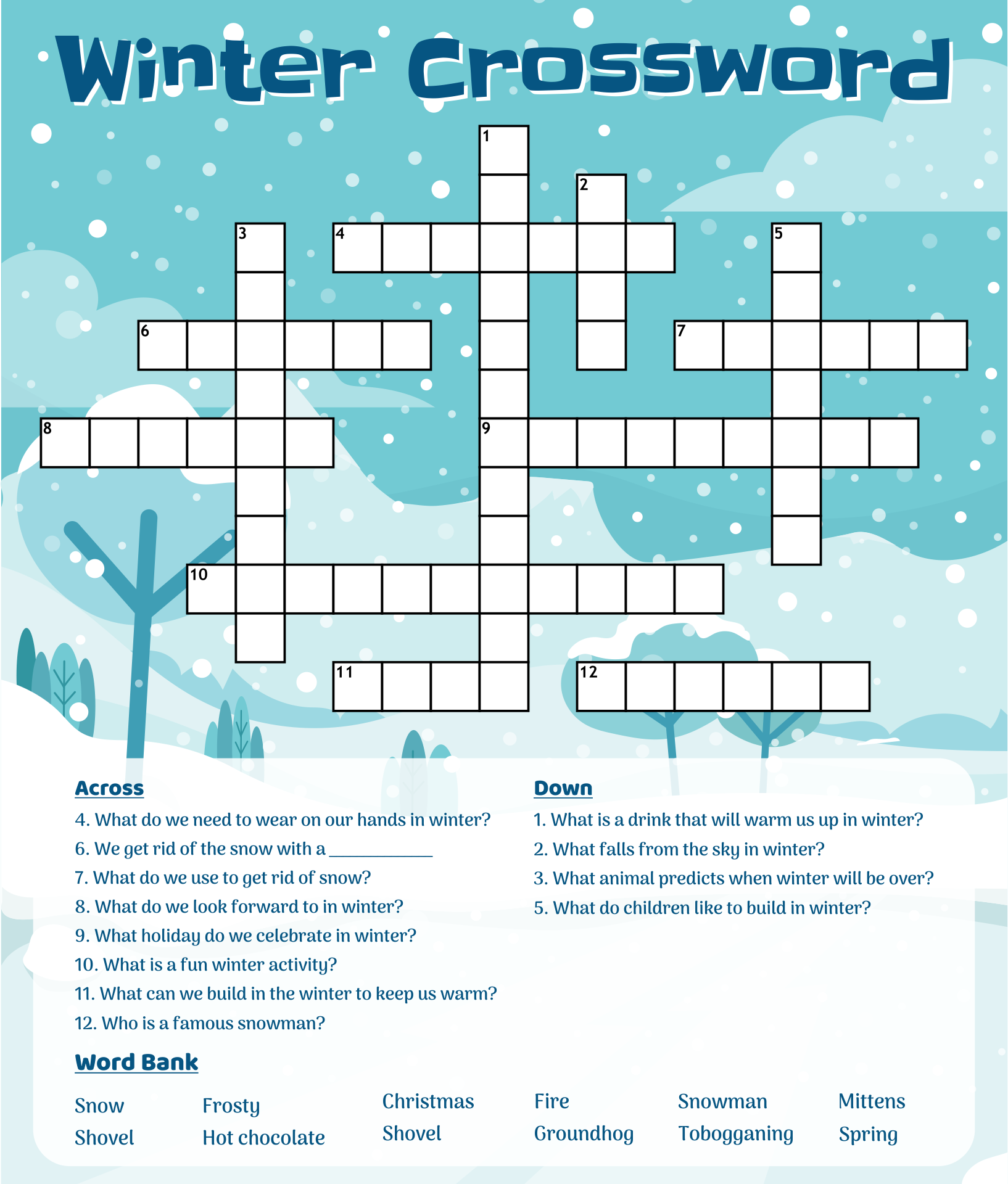 Free Crossword Printable Pdf Printable Crossword Puzzles