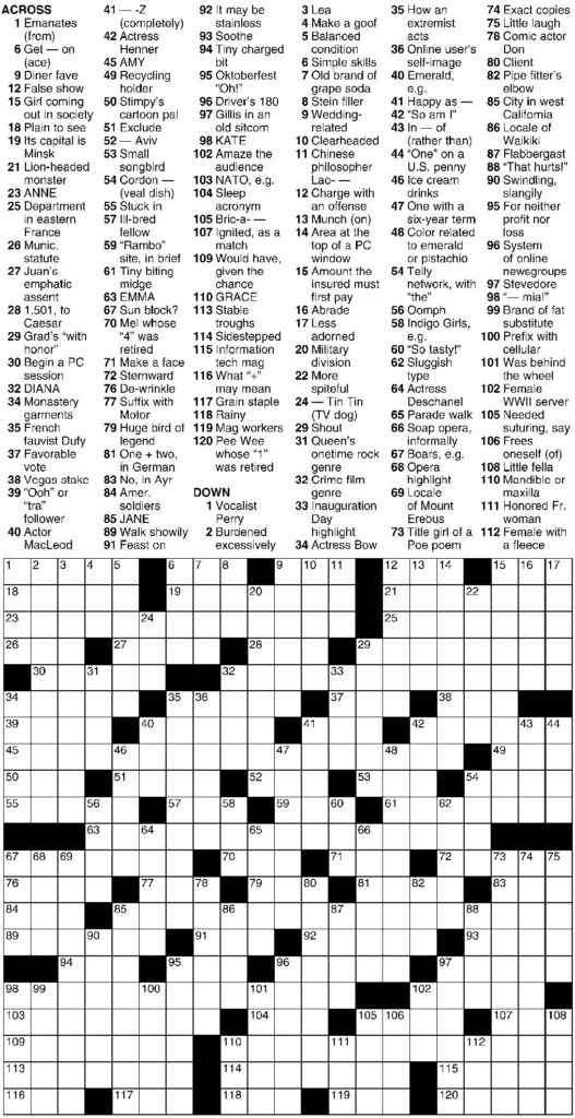 Free Easy Crosswords Printable Fun Puzzles Printables For Everyone