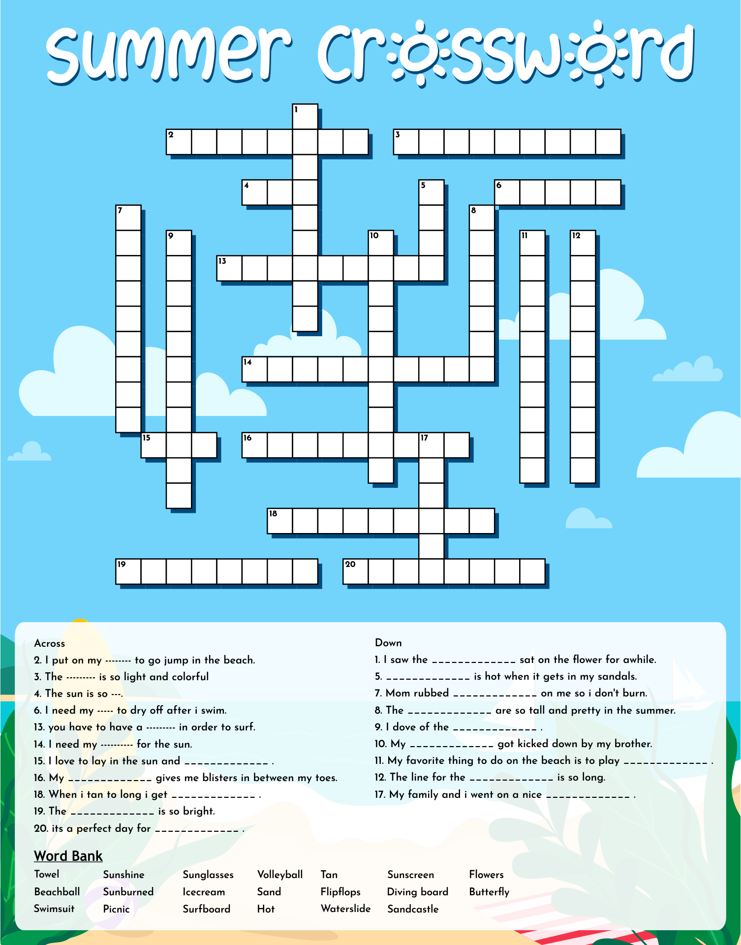 Free Easy Crosswords Printable