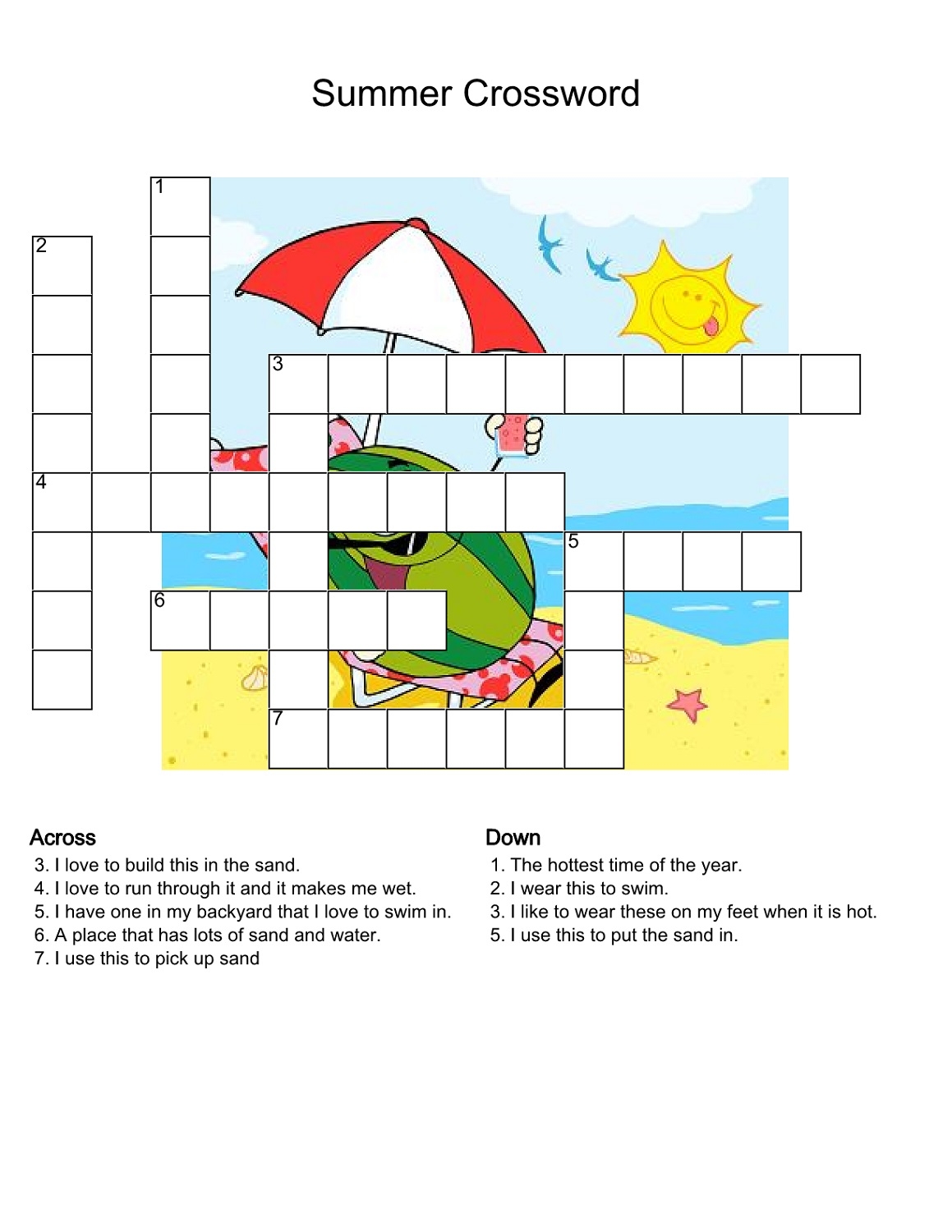 Free Fun Printable Crosswords Easy Brain Teasers Printables For 