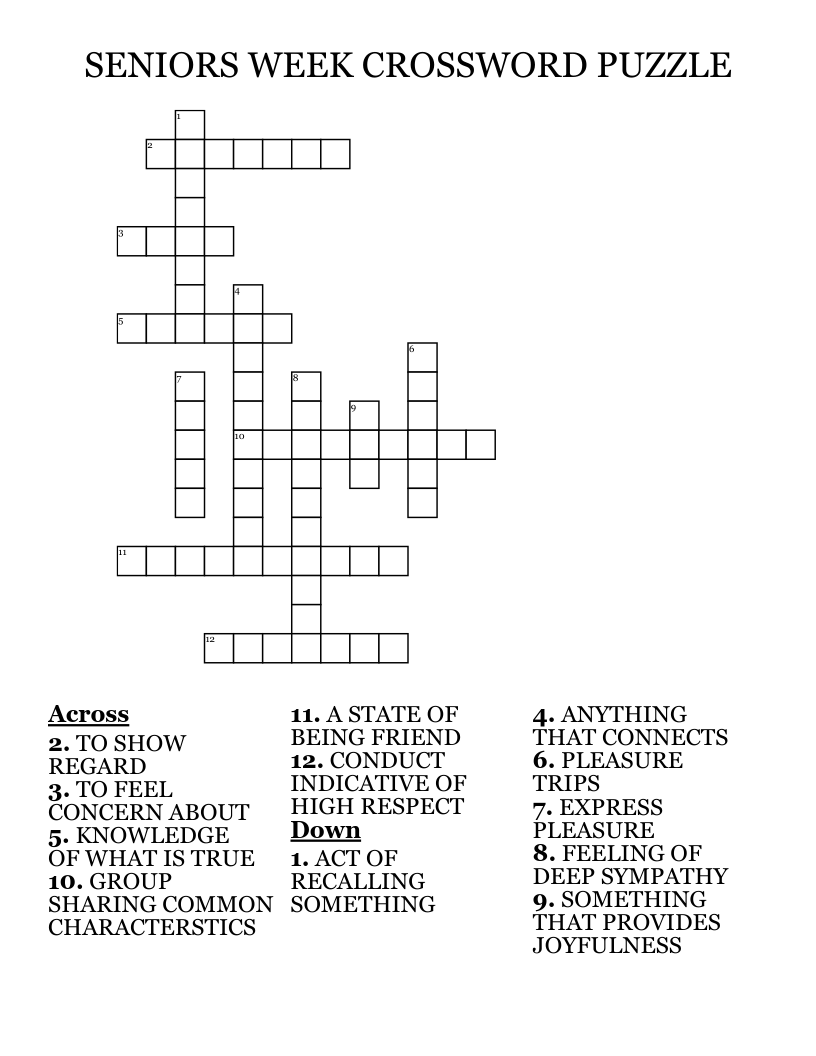 Free Printable Crosswords For Elderly Daily Printable Crosswords