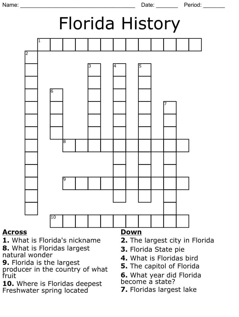 Free Printable Crosswords With Answers Fun Easy Printables For 