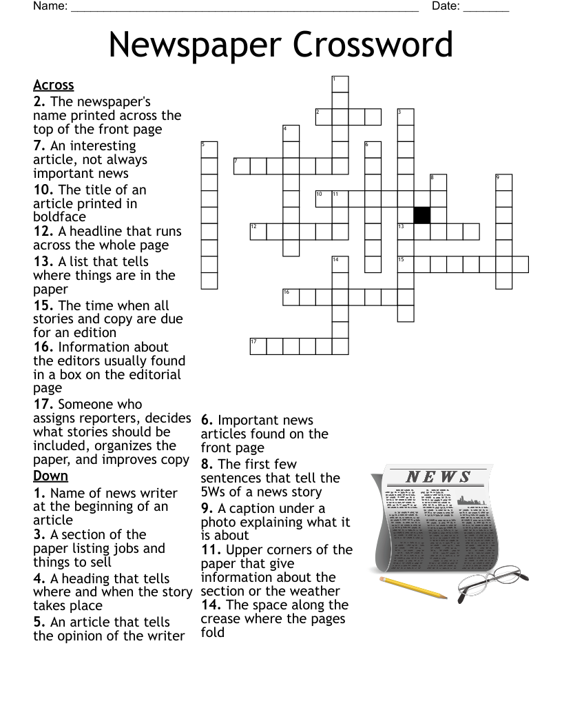 Free Printable Daily Newspaper Crosswords Printable Crossword Puzzles
