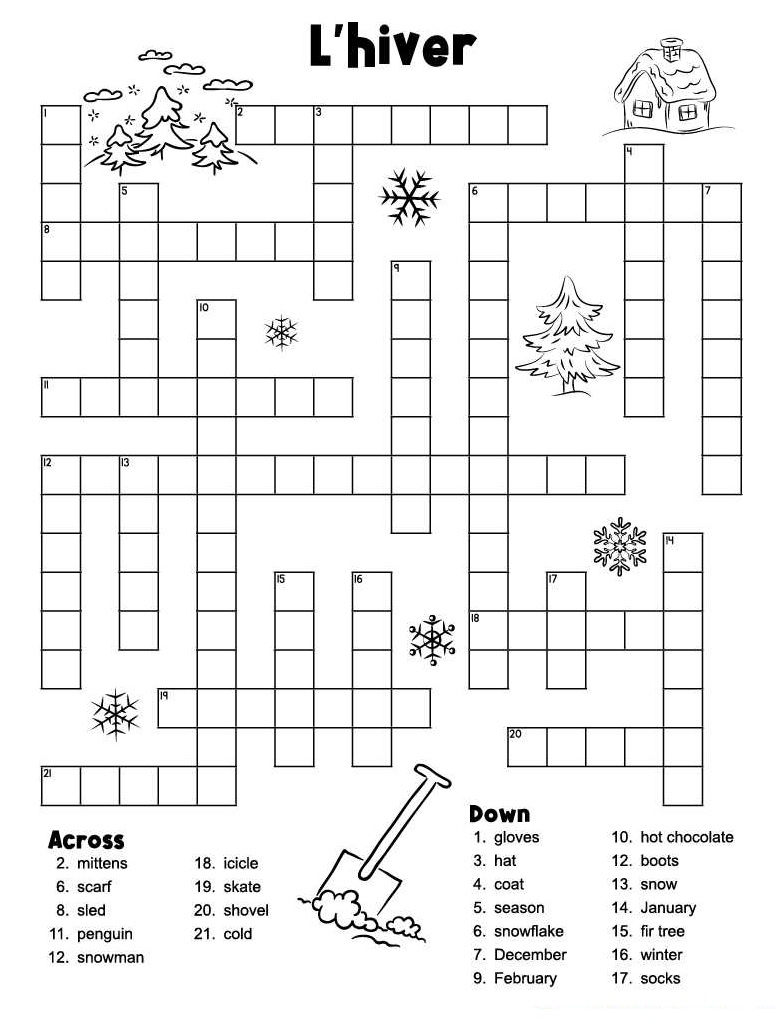 Get Free Easy Printable Crosswords Fun Printables For Everyone