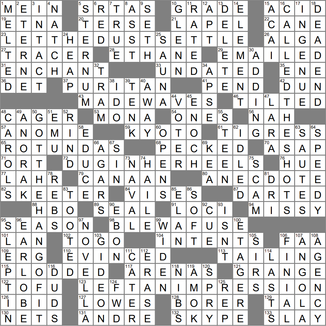 La Times Crossword Today Printable Printable Crossword Puzzles