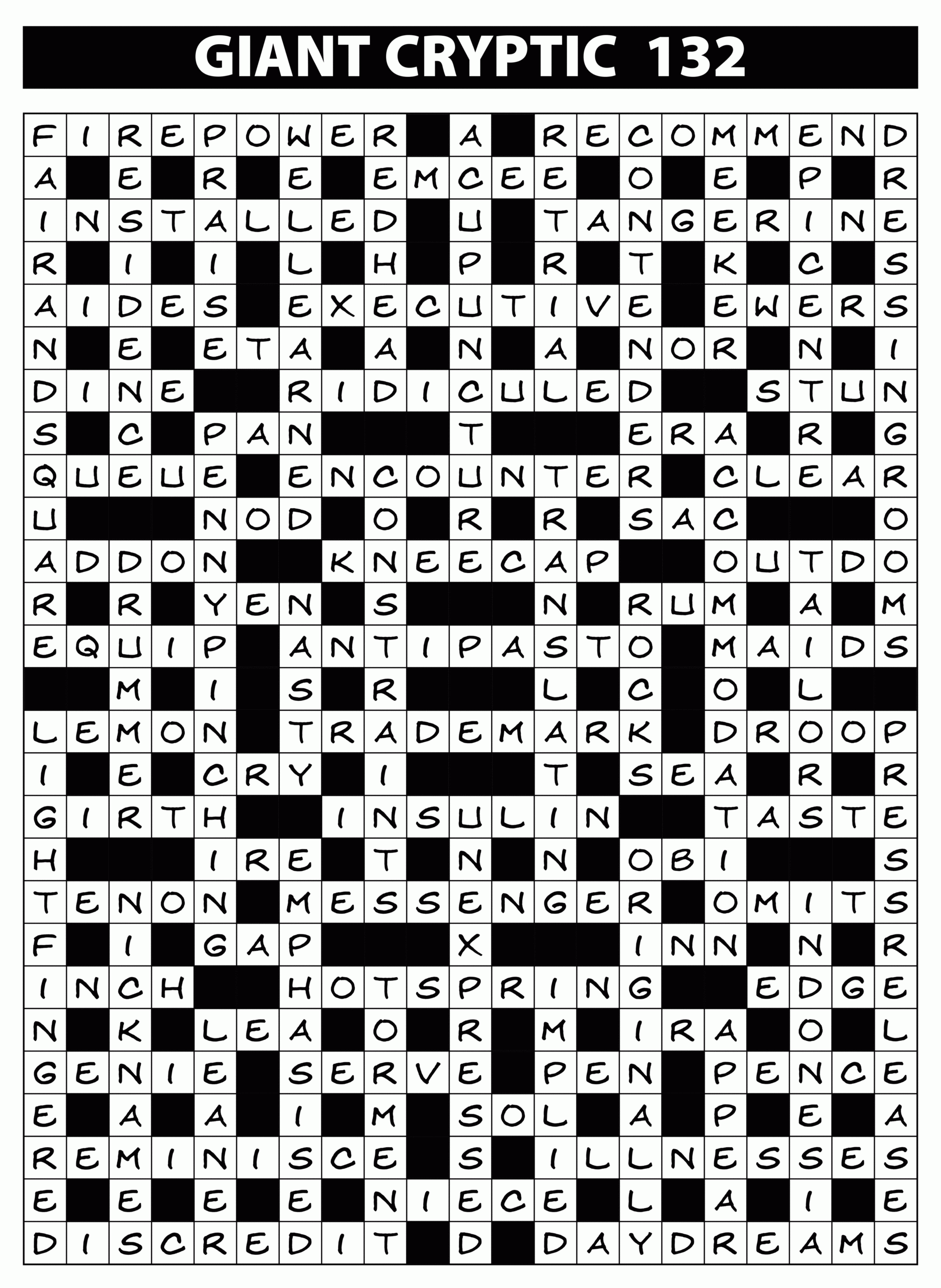 Lovatts Cryptic Crosswords Online Free Free Crossword Puzzle