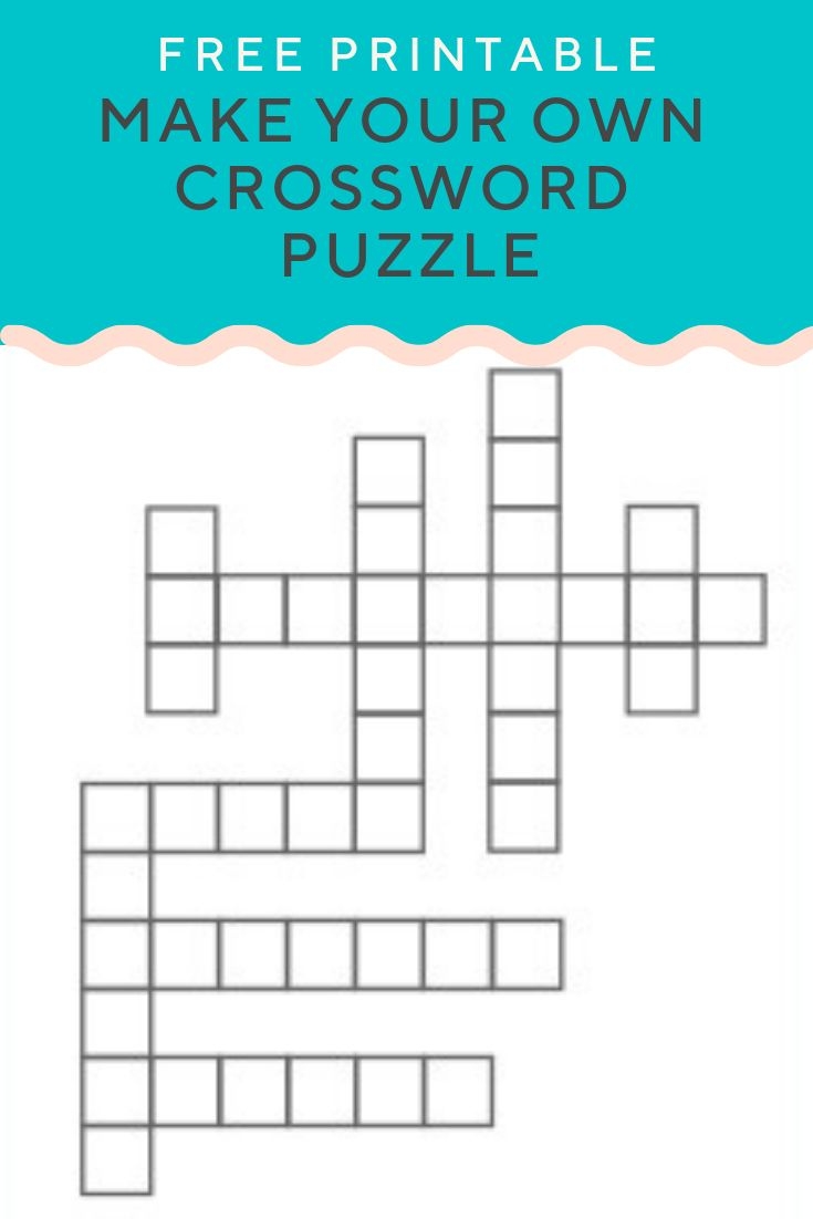Make Crossword Puzzle Free Printable FREE Printable
