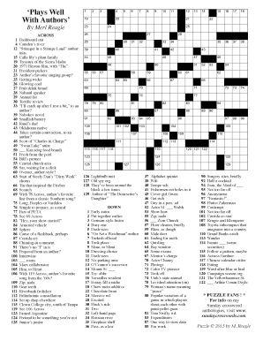 Merl Reagle Sunday Crossword Printable Daily Printable Crosswords