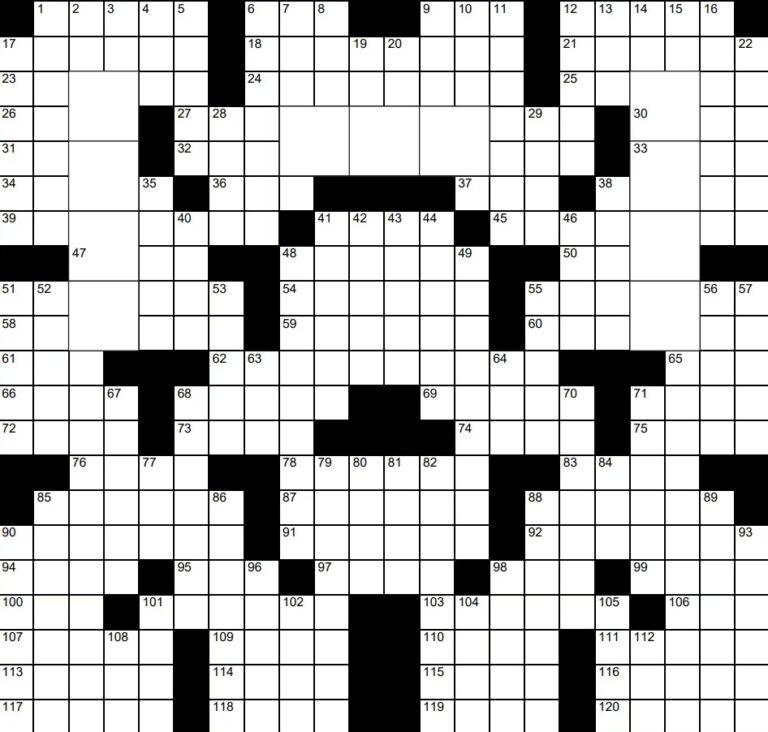 Mini Crossword Puzzles Washington Post Free Daily Crossword