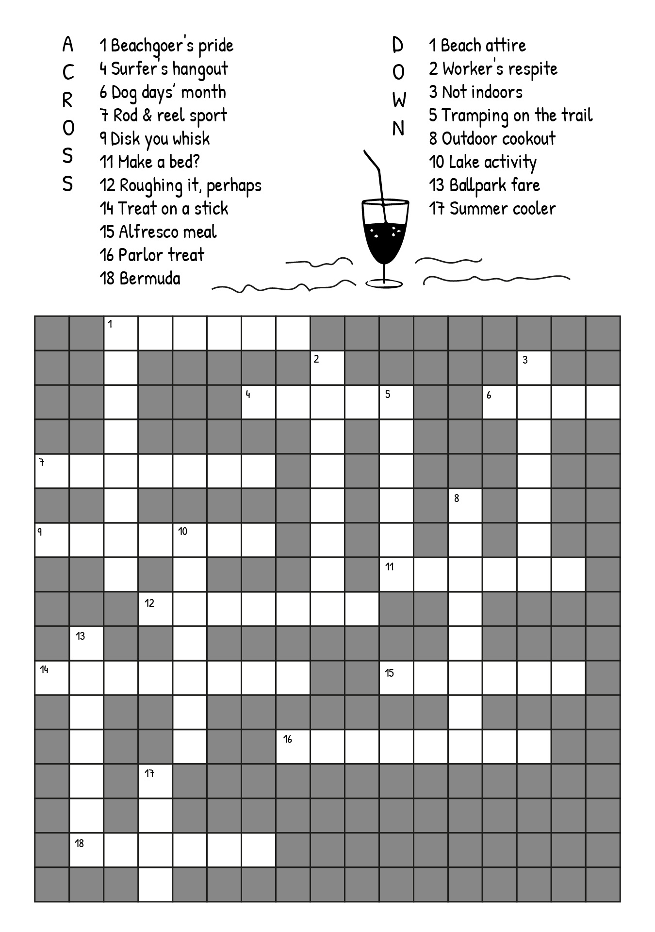 Online Printable Crossword Puzzles Bareserg