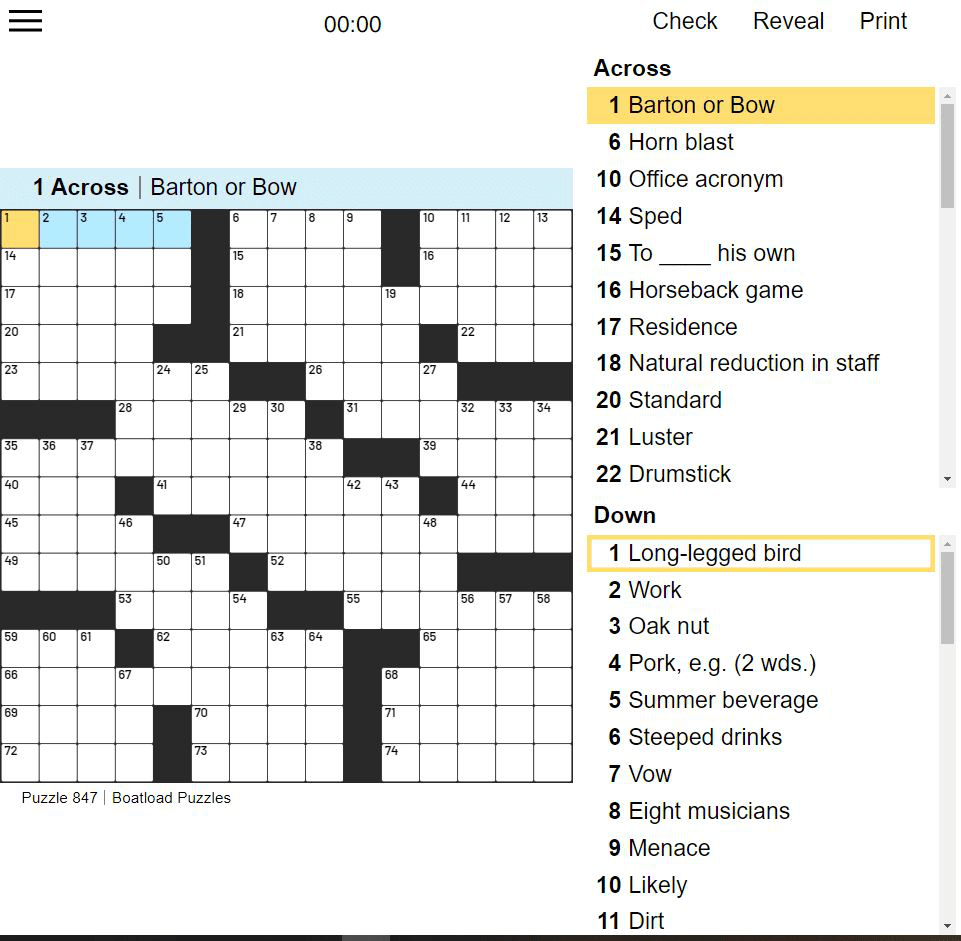 Onlinecrosswords Net Free Printable Printable Crossword Puzzles