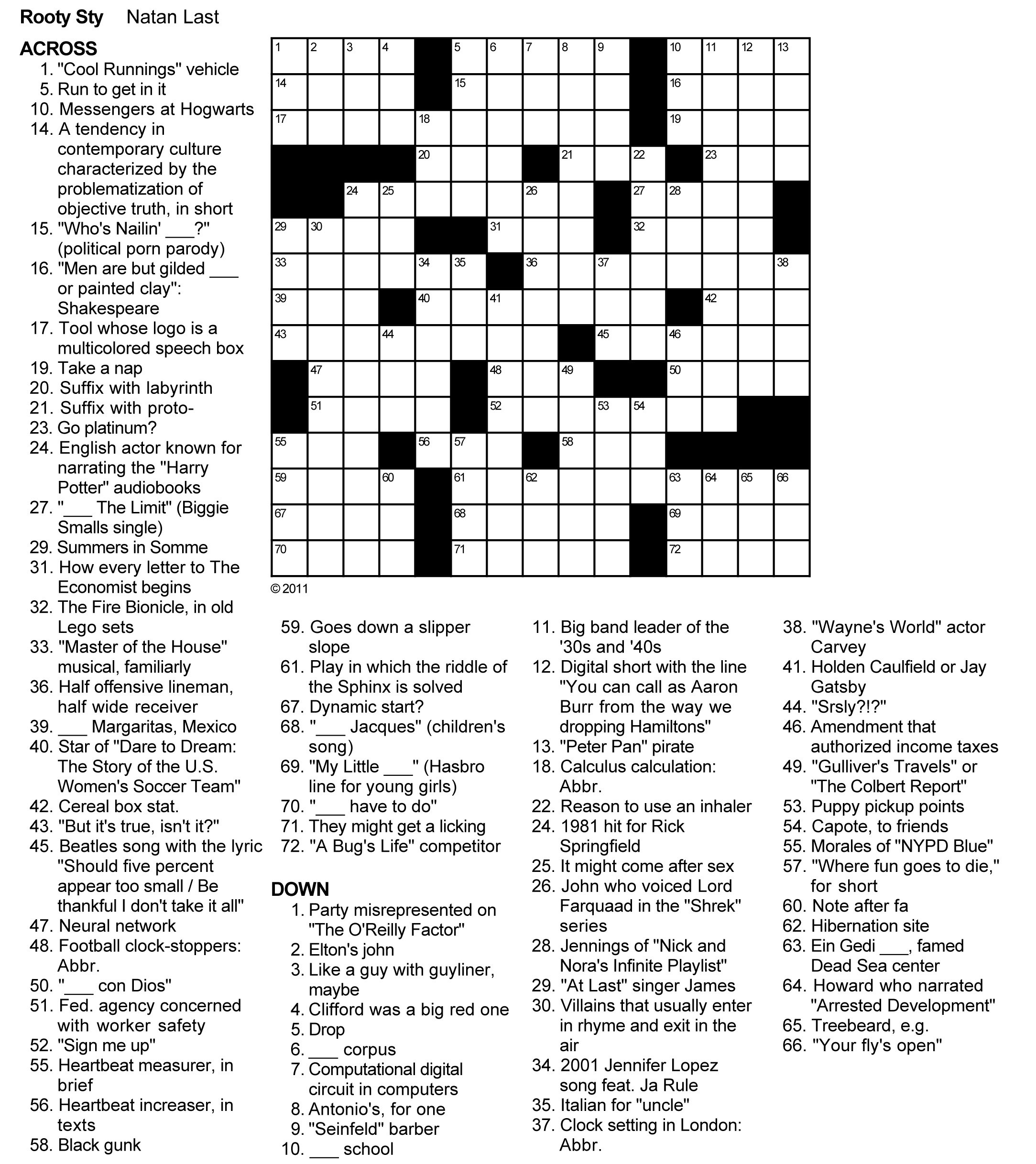 Onlinecrosswords Net Free Printable Printable Crossword Puzzles
