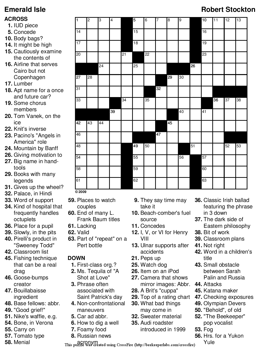 Printable Crosswords Hard Calendar Hexagon