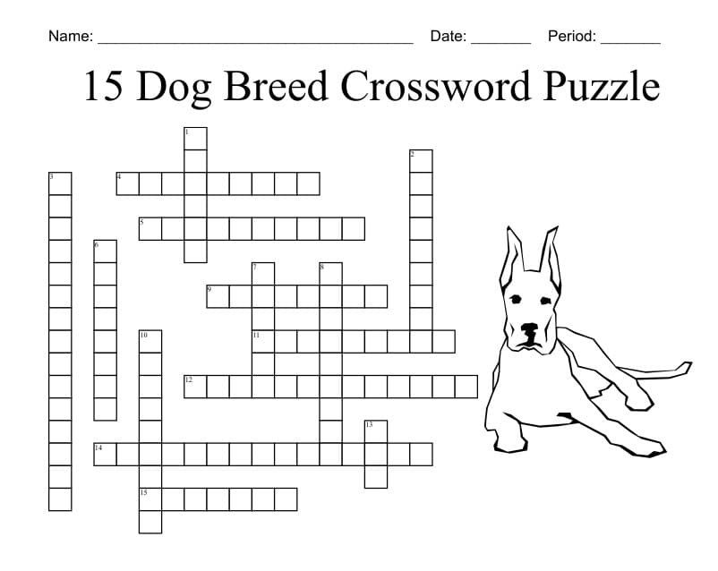 Printable Dog Crossword Puzzle Free Free Download And Print For You