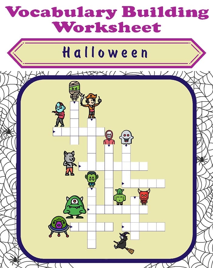 Printable Halloween Crossword Puzzle Vocabulary Free Download And 
