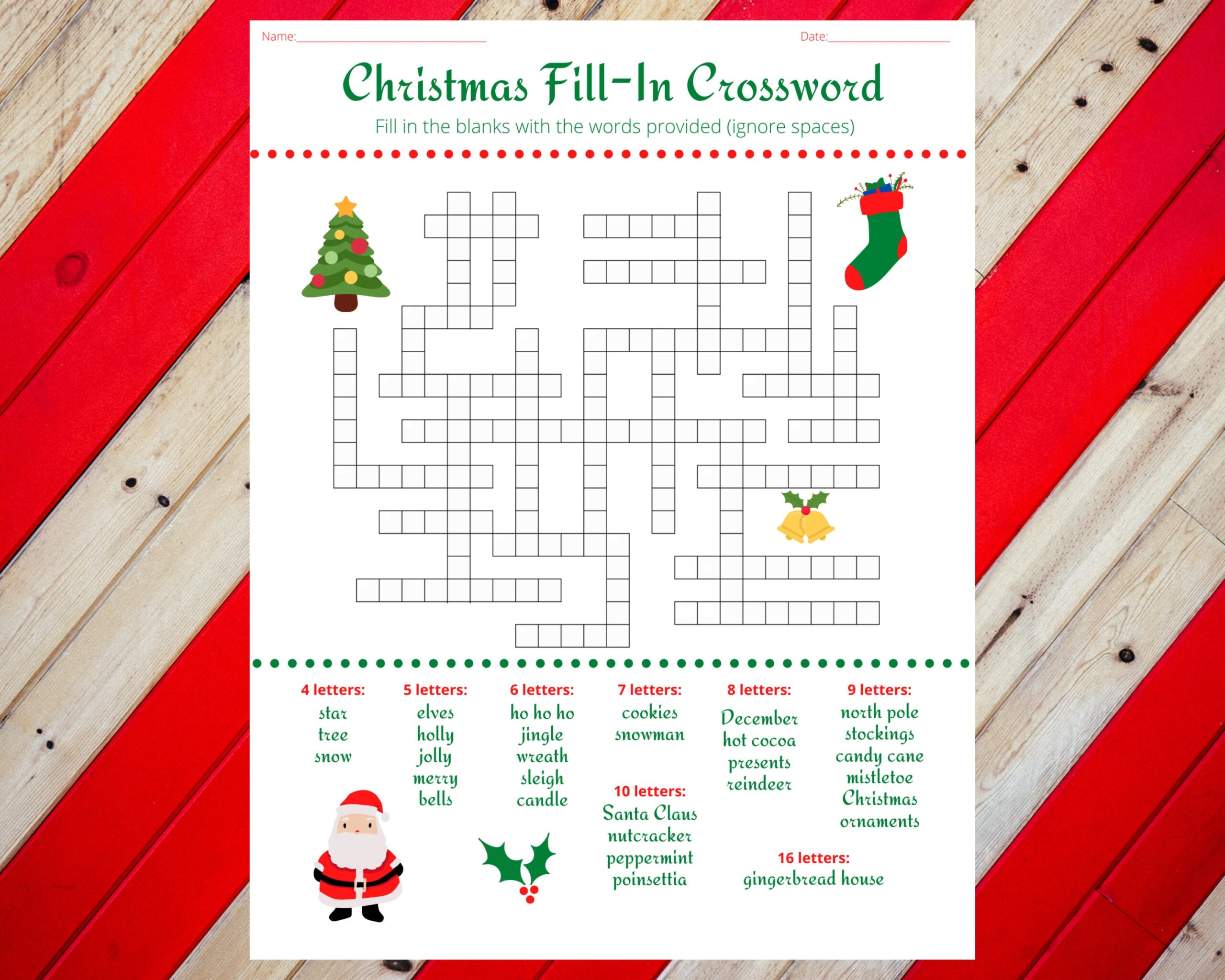 Printable Holiday Crossword Puzzles Fanny Printable