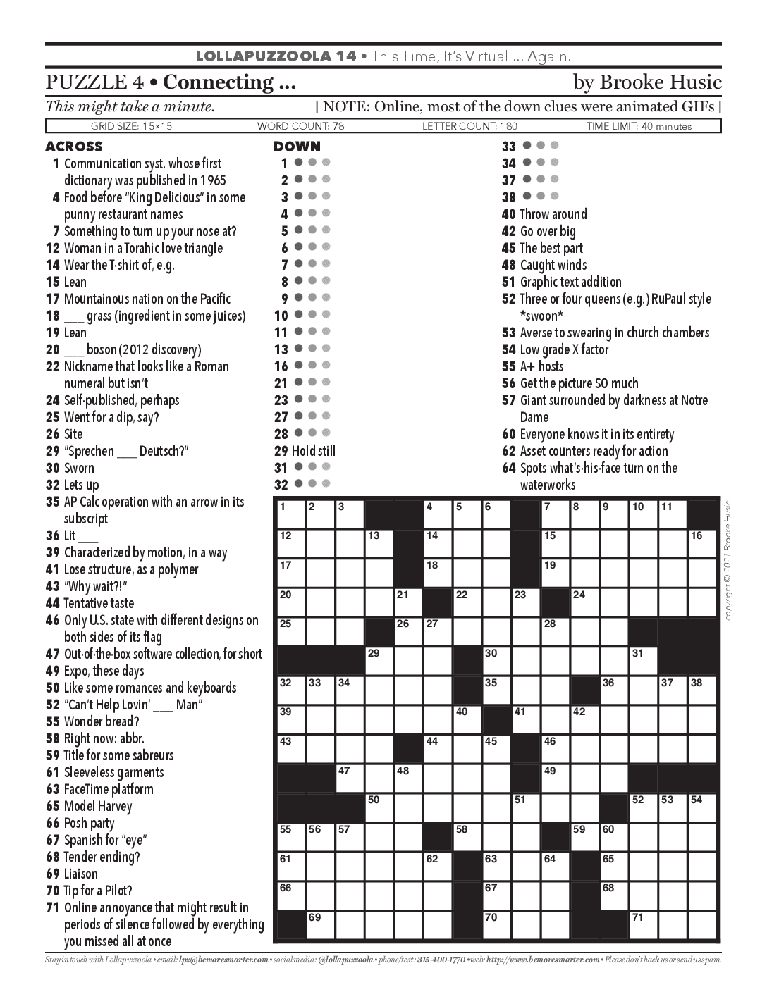 Printable New York Times Crosswords Printable Crossword Puzzles