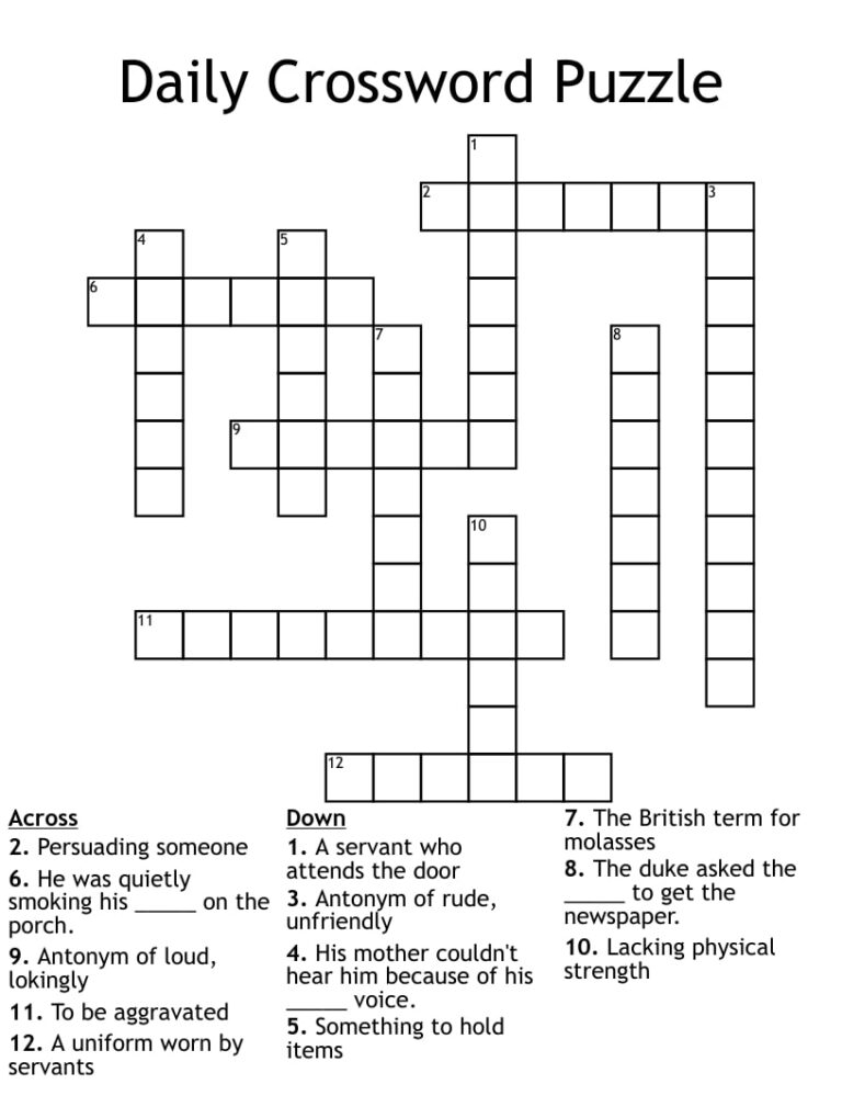 Printable Toronto Sun Crossword Printable JD