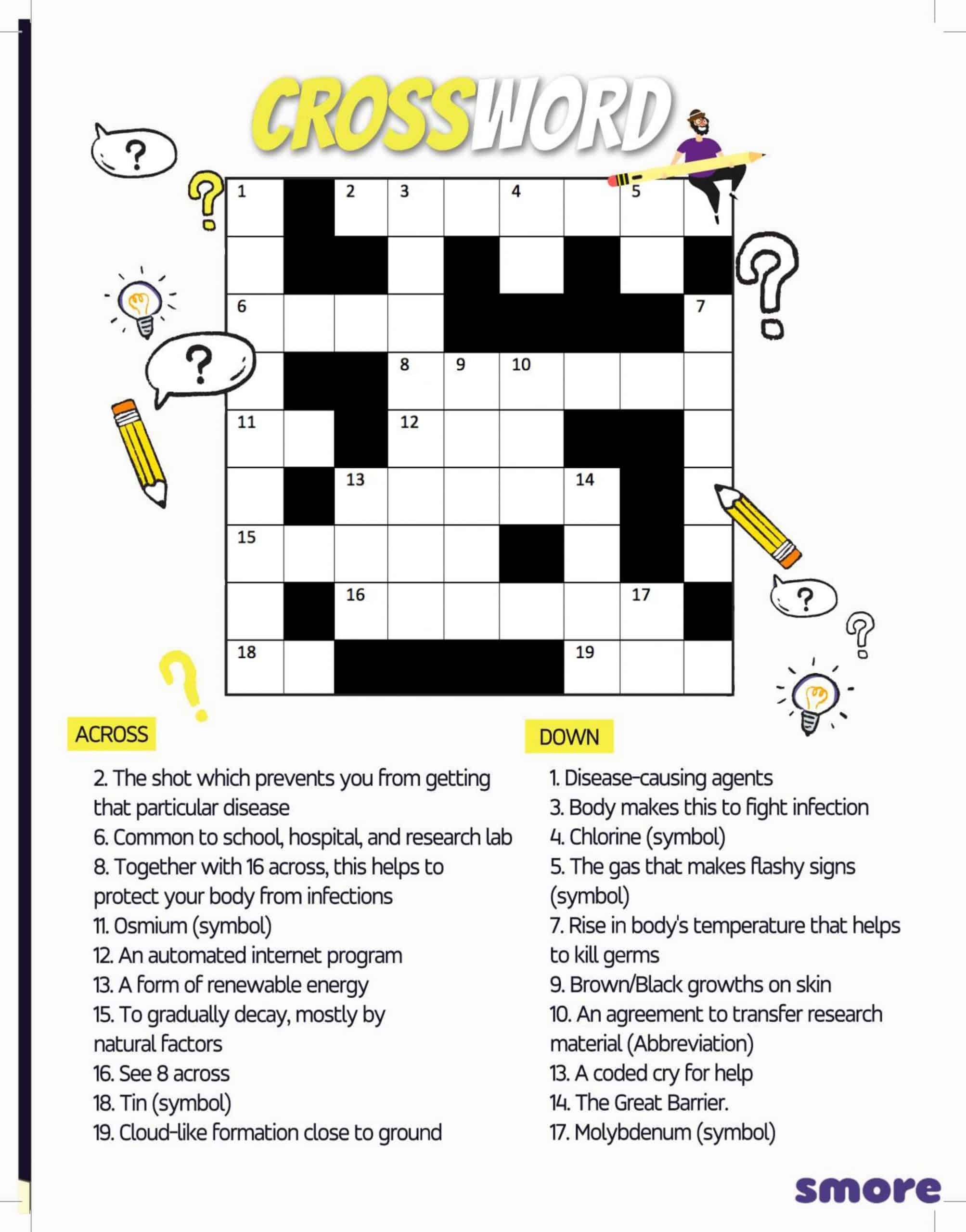 Science Crossword Puzzles Free Printable Crosswords