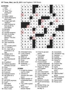 Seattle Times Daily Crossword Printable Crossword Puzzles