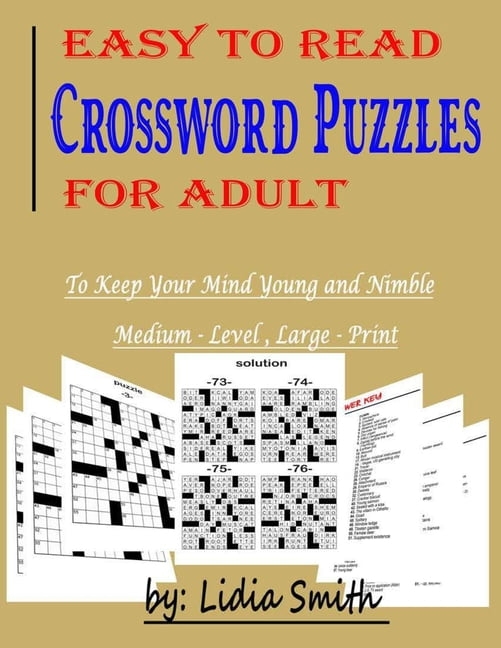 Word Search Puzzle Book Easy To Read Crossword Puzzles For Adult 