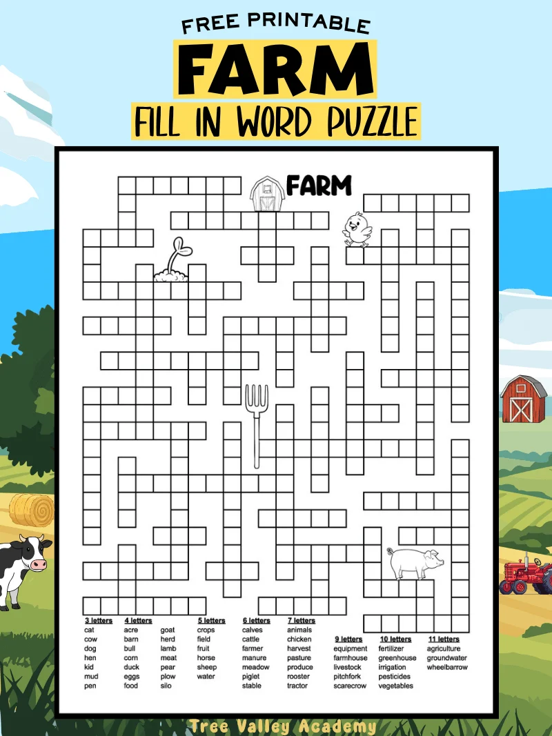 Fill In Word Puzzles
