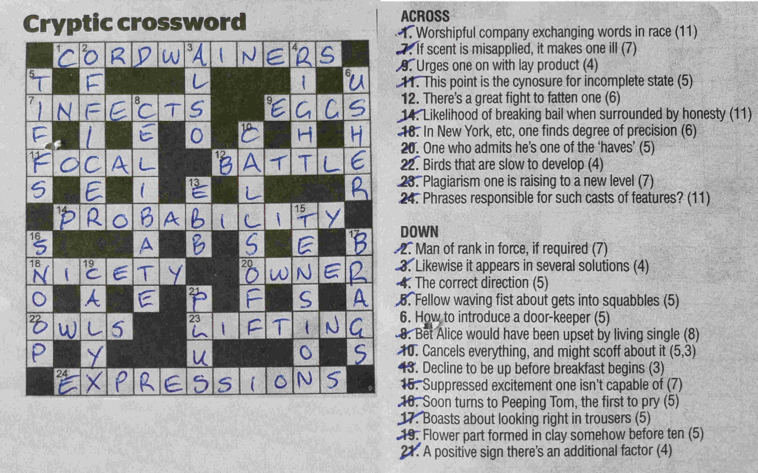 How To Do Cryptic Crosswords