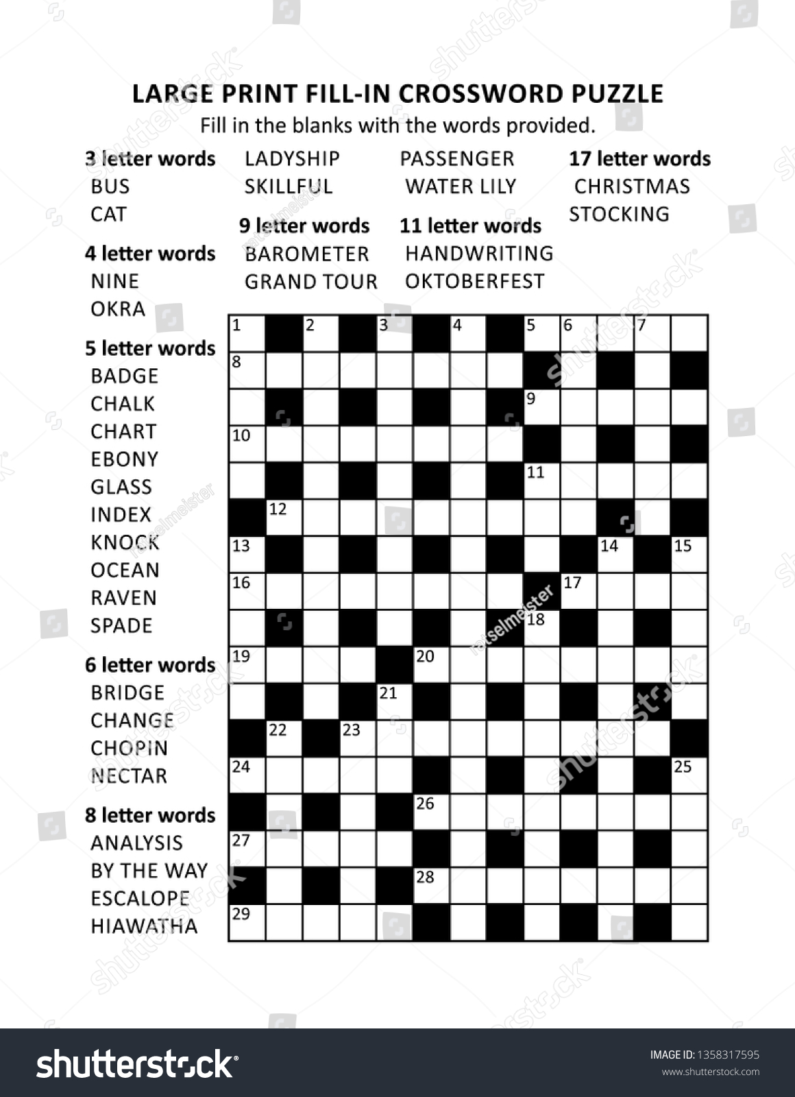 Puzzle Page Large Print Crisscross Krisskross 1358317595