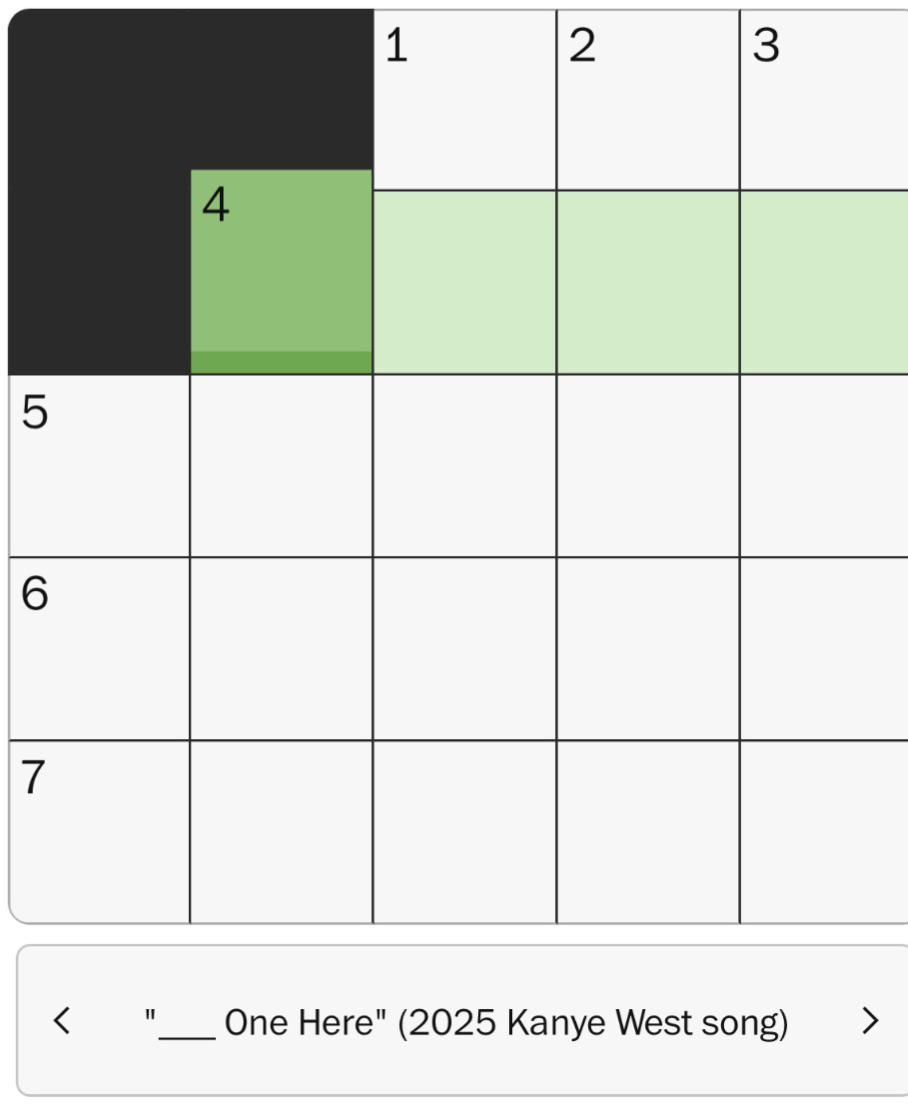 Showtime On Washington Post Mini Crossword