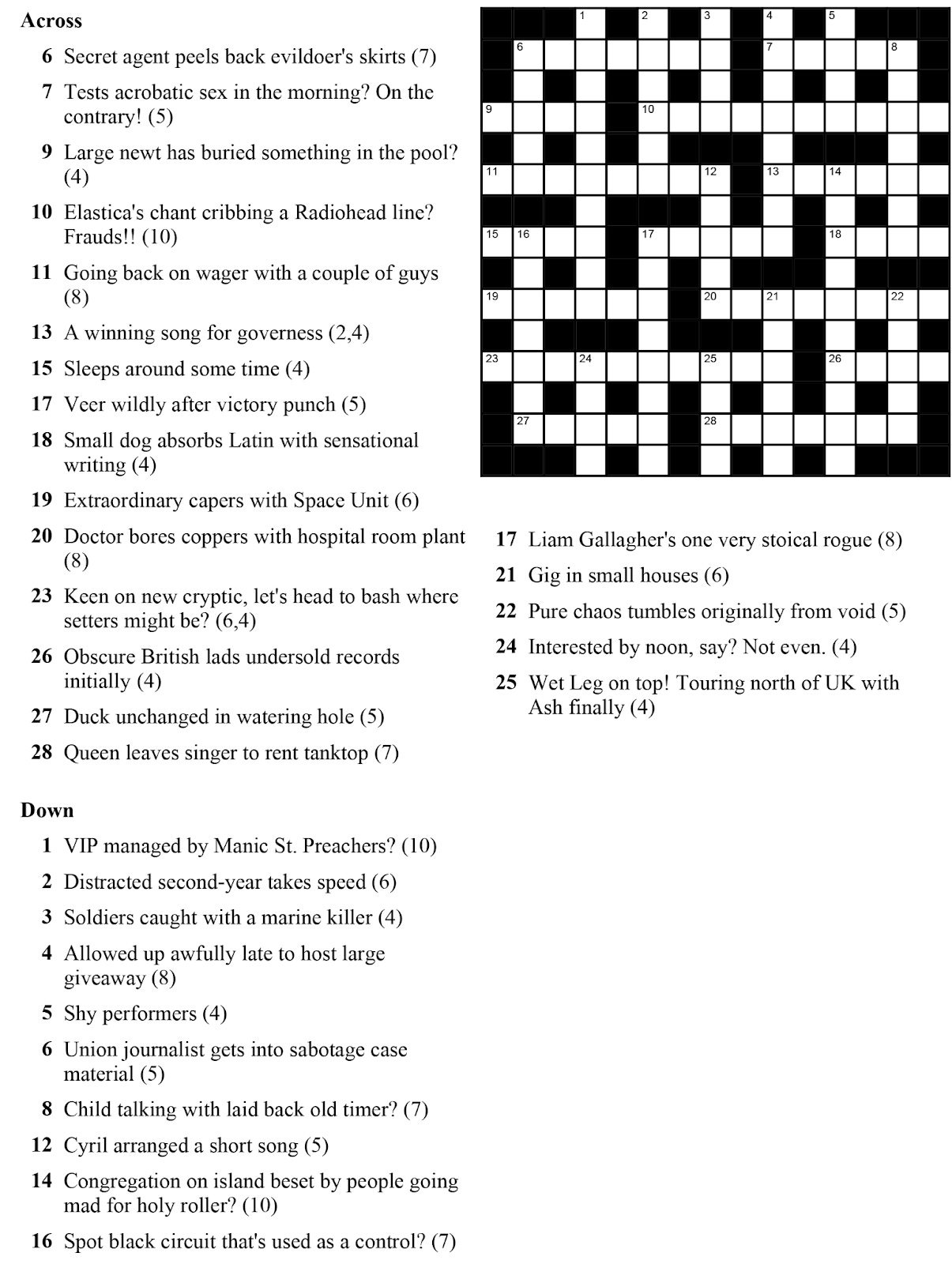 Some Of The Most Fun Cryptic Clues