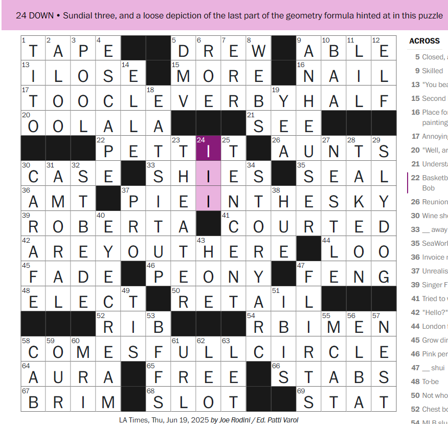 Washington Post Crossword Clue